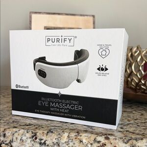 PURIFY Bluetooth Electric Eye Massager with Heat ~ Eye Therapy Vibration NWT